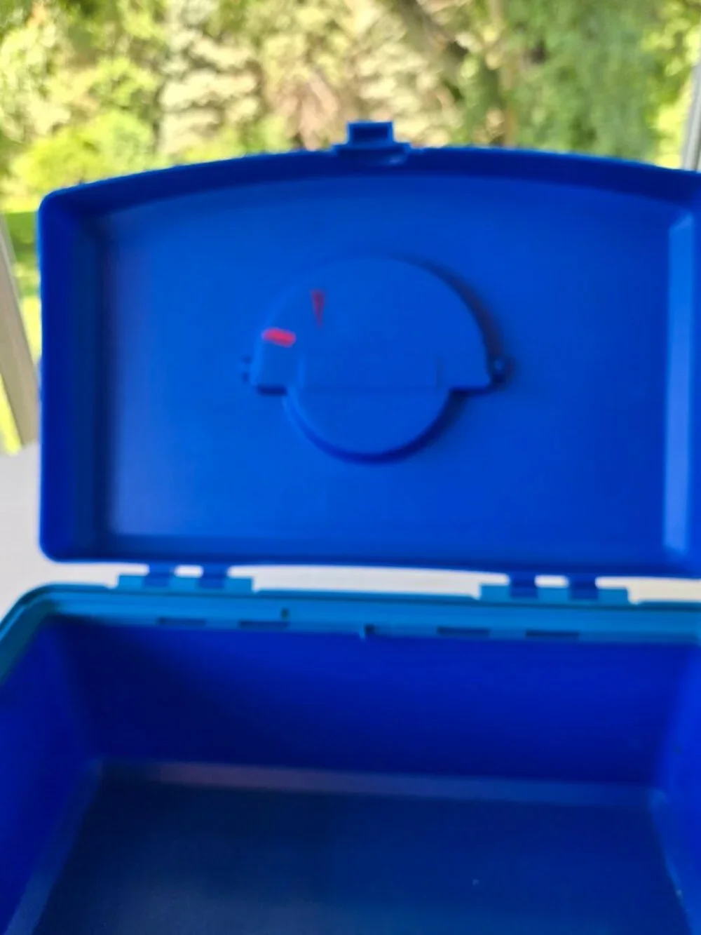 Vintage Caboodles Cosmetic Carry Case Organizer 2770 Blue and Purple